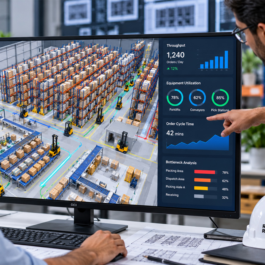 Warehouse Simulation: How to Test a Warehouse Design Before Implementation