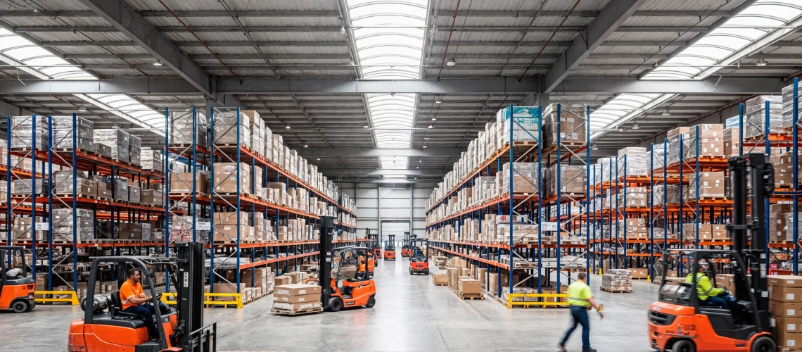 warehouse-interior-with-forklifts-shelving